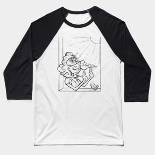 Head in the Clouds (Dark Lineart) Baseball T-Shirt